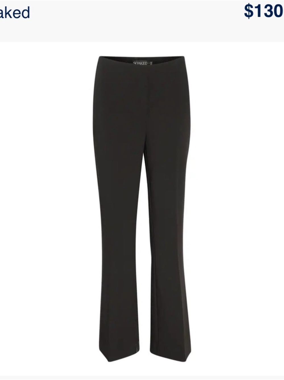 Soaked Wide Leg Pants in Black